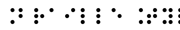 Braille Type font preview